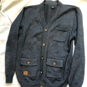 Ferrioni Sweaters Ferrioni Navy Cardigan Sweater Poshmark